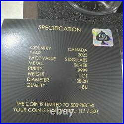 2023 Canada Maple Leaf 1 Oz. 999 Silver Round With Blk Platinum And 24k Gold
