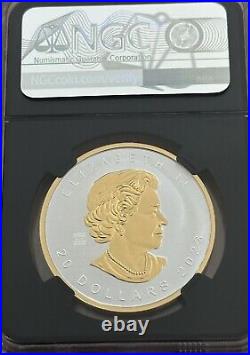 2023 Canada Silver Maple Leaf 1 oz Silver Proof UHR ULTRA HIGH RELIEF NGC PF70