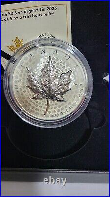 2023 Canada Ultra High Relief 5 oz. Silver Maple Leaf