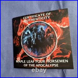 2023 Canadian Maple Leaf Four Horsemen of the Apocalypse Colorized
