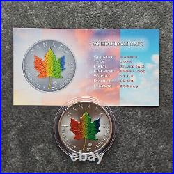 2023 Maple Leaf 1 oz Silver Silver 4 Four Seasons Canada Canada ONLY 250 BU Cert