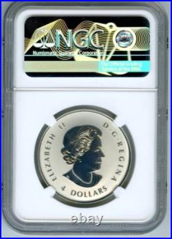 2023 Queen Elizabeth $4 1/2 Oz Canada Silver Proof Ngc Pf69 35th Maple Leaf Fr