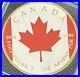 2024 1 Oz. 999 Silver Canadian Flag Maple Leaf $5 Coin Canada Color & 24K Gold