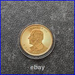 2024 1OZ Silver Maple Leaf 24kt Space Gold Canada Canada NEW ONLY 500 BU