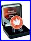 2024 1oz Silver Canada Maple Leaf Space Red