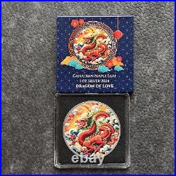 2024 1oz Silver Maple Leaf Dragon of Love Canada Canada Silver Dragon ONLY 250 #2 2024 1oz Silver Maple Leaf Dragon of Love Canada Canada Silver Dragon ONLY 250 #2