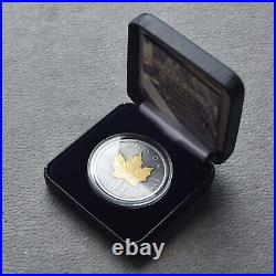 2024 1oz Silver Silver Maple Leaf 24kt Gold Treasure Canada Canada NEW ONLY 250