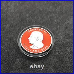 2024 1oz Silver Silver Maple Leaf Space Red Canada Canada NEW ONLY 250 BU #1