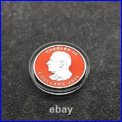2024 1oz Silver Silver Maple Leaf Space Red Canada Canada NEW ONLY 250 BU #1