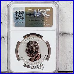 2024 $20 Canada Silver Maple Leaf Ultra High Relief Pulsating NGC Reverse PF70