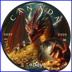 2024 Canada 1 Oz Silver Maple Leaf Dragon Cave Edition 1 of 500 Pre-Sale