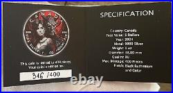 2024 Canada $5 Maple Leaf Lucifer Angels and Devils 1oz Silver Coin Mintage 400