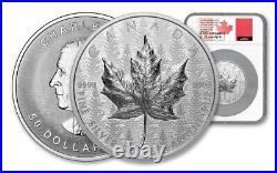 2024 Canada 5 oz Silver Maple Leaf Pulsating UHR NGC PF70 FDOI Taylor Signed