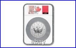 2024 Canada 5 oz Silver Maple Leaf Pulsating UHR NGC PF70 FDOI Taylor Signed