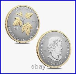 2024 Canada Autumn Beauty Silver Maple Leaf 1.9 oz SML Fractional 5-Coin Set New