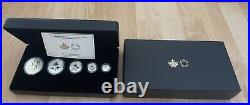 2024 Canada Autumn Beauty Silver Maple Leaf 1.9 oz SML Fractional 5-Coin Set New