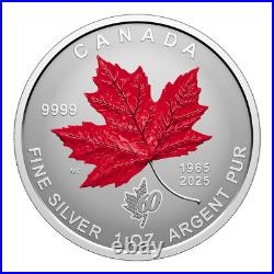 ­ 2024 Canada Flag 60th Ann. Fractional 1.90 oz Silver Coin Set Mintage of 3500