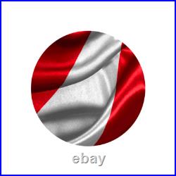 2024 Canada Maple. 9999 Argent Pur Colorized Coin with Flag Colors Coin 2024 Canada Maple. 9999 Argent Pur Colorized Coin with Flag Colors Coin