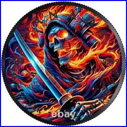 2024 Canada Maple Grim Reaper Samurai 1 oz Silver Ennobled Coin