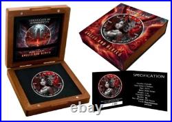 2024 Canada Maple Leaf Angels and Devils 1 oz Silver Ennobled Coin