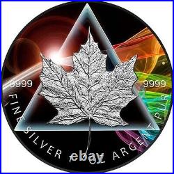 2024 Canada Maple Leaf Dark Side of the King Edition Colorized 1 oz Silver Coin