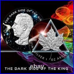 2024 Canada Maple Leaf Dark Side of the King Edition Colorized 1 oz Silver Coin