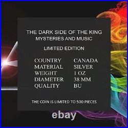 2024 Canada Maple Leaf Dark Side of the King Edition Colorized 1 oz Silver Coin