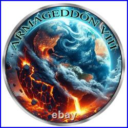2024 Canada Maple Leaf Grim Reaper Armageddon VIII 1oz Silver Colorized Coin