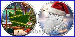 2024 Canada Maple Leaf King Claus Edition Coin 1 oz. 9999 Silver Santa Christmas