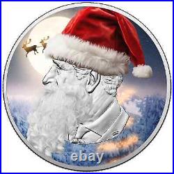 2024 Canada Maple Leaf King Claus Edition Coin 1 oz. 9999 Silver Santa Christmas