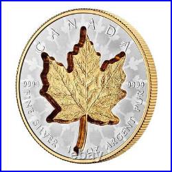 2024 Canada Super Incuse Maple Leaf 1 oz Silver Gilded Coin NGC PF 70