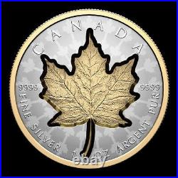 2024 Canada Super Incuse Maple Leaf 1 oz Silver Gilded Coin NGC PF 70