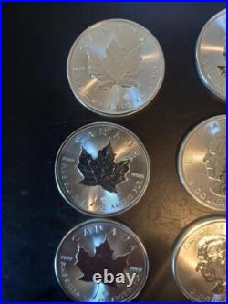 2024 Canadian 1 oz Silver Maple Leaf Charles III BU. 9999 pure Lot of 10 Tube