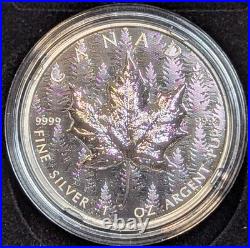 2024 Canadian Silver Maple Leaf Ultra High Relief, Pulsating Forest Coin