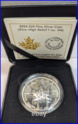 2024 Canadian Silver Maple Leaf Ultra High Relief, Pulsating Forest Coin