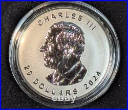 2024 Canadian Silver Maple Leaf Ultra High Relief, Pulsating Forest Coin