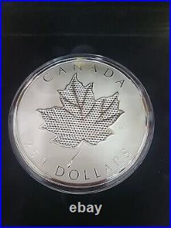 2024 RCM 1 Kilo Silver $250 Pulsating Maple Leaf