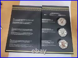 2024 Treasured Maple Leaf Effigies $5 Premium Bullion Silver 3-Coin Set Canada
