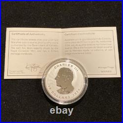 2024 Ultra-High Relief Leaf 1 Oz Silver Maple Coin Reverse Proof 8000 Minted
