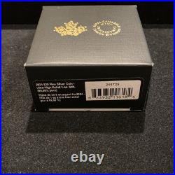 2024 Ultra-High Relief Leaf 1 Oz Silver Maple Coin Reverse Proof 8000 Minted