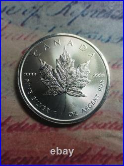 2025 1 Ounce $5.9999 Fine Silver Canada Maple Leaf Charles III Portrait