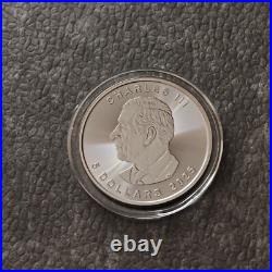 2025 1OZ Silver Canada Maple Leaf 24kt Gold gilded Black Empire ONLY 500pc #121