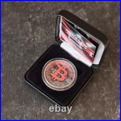 2025 1OZ Silver Canada Maple Leaf Bitcoin Crypto Etui Certificate NEW ONLY 250pc