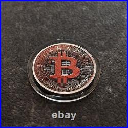 2025 1OZ Silver Canada Maple Leaf Bitcoin Crypto Etui Certificate NEW ONLY 250pc