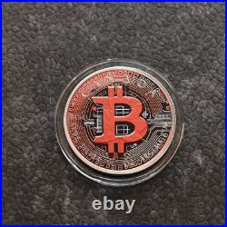 2025 1OZ Silver Silver Maple Leaf Bitcoin Crypto Red Canada Canada NEW NUR250ST2