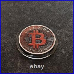 2025 1OZ Silver Silver Maple Leaf Bitcoin Crypto Red Canada Canada NEW NUR250ST2 2025 1OZ Silver Silver Maple Leaf Bitcoin Crypto Red Canada Canada NEW NUR250ST2