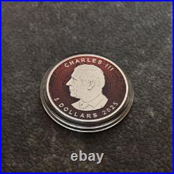 2025 1OZ Silver Silver Maple Leaf Bitcoin Crypto Red Canada Canada NEW NUR250ST2 2025 1OZ Silver Silver Maple Leaf Bitcoin Crypto Red Canada Canada NEW NUR250ST2