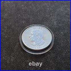 2025 1OZ Silver Silver Maple Leaf Burning Bitcoin Crypto Canada Canada NUR250ST2