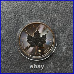 2025 1oz Silver Silver Maple Leaf Gold Outline Ruthenium Canada Canada NUR250 #1