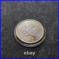 2025 1oz Silver Silver Maple Leaf Gold Outline Ruthenium Canada Canada NUR250 #6 2025 1oz Silver Silver Maple Leaf Gold Outline Ruthenium Canada Canada NUR250 #6